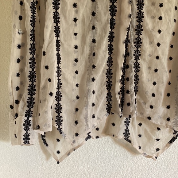 Sheer black and cream top - Picture 2 of 6